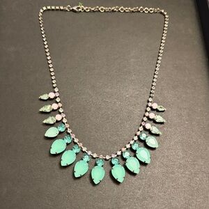 Sorrelli Aqua and Blush Statement Necklace
